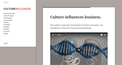 Desktop Screenshot of cultureinfluences.com