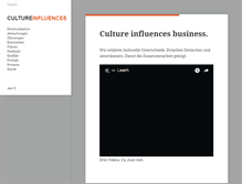 Tablet Screenshot of cultureinfluences.com